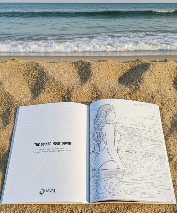 The Wild Swimmer's Colouring Book Arvor Life