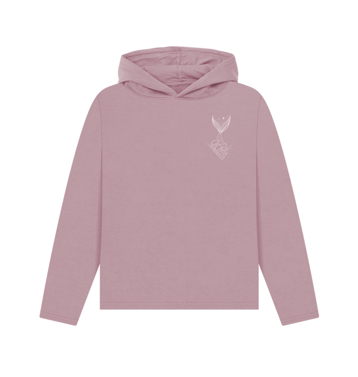 Mauve Printed Hoody