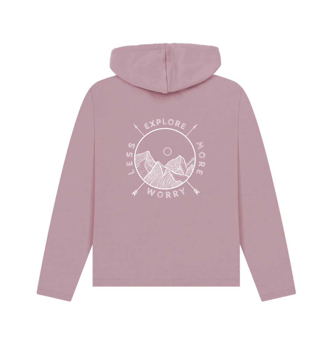Mauve Printed Hoody