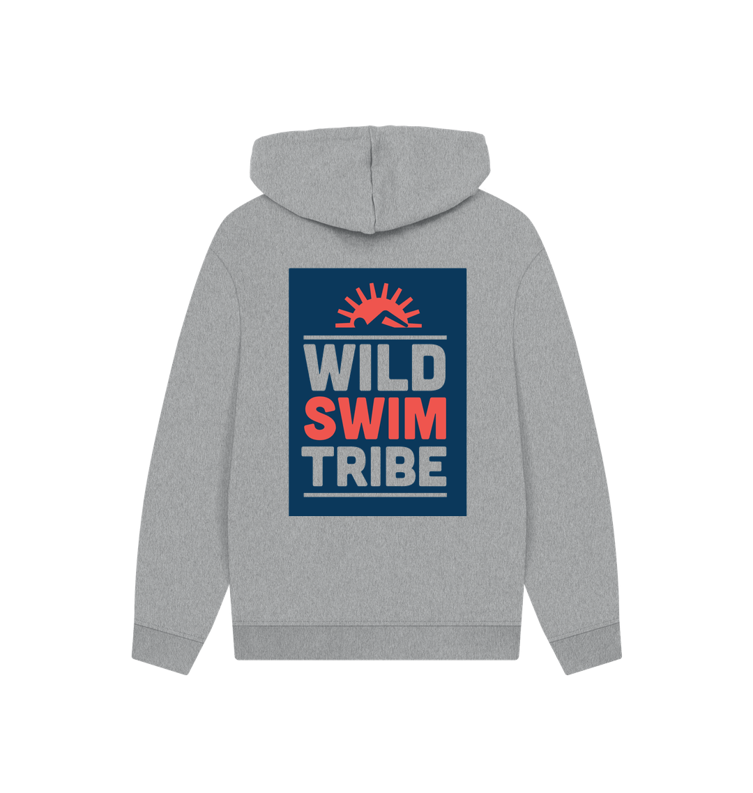 Athletic Grey Printed Hoody Back