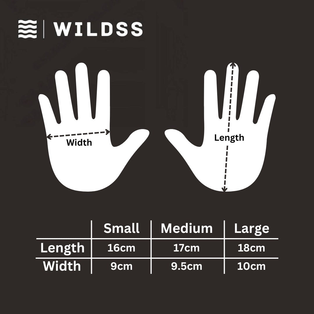 Neoprene wild swimming gloves: Leopard