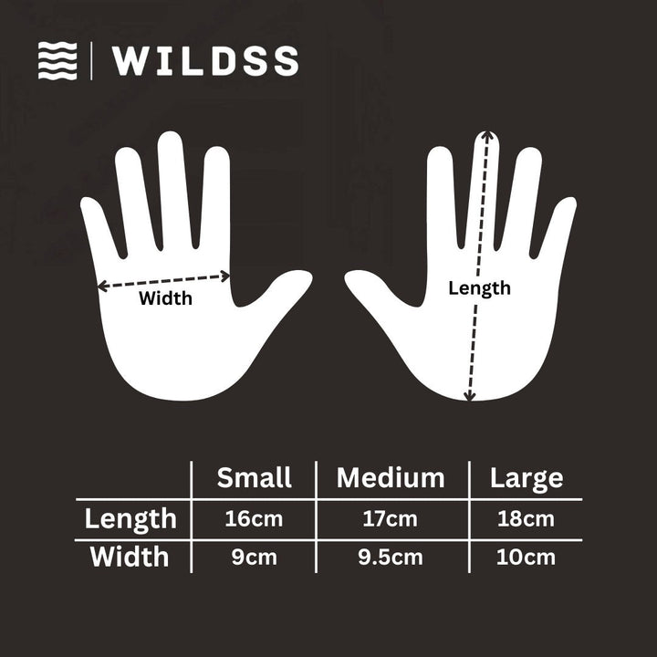 Neoprene wild swimming gloves: Leopard