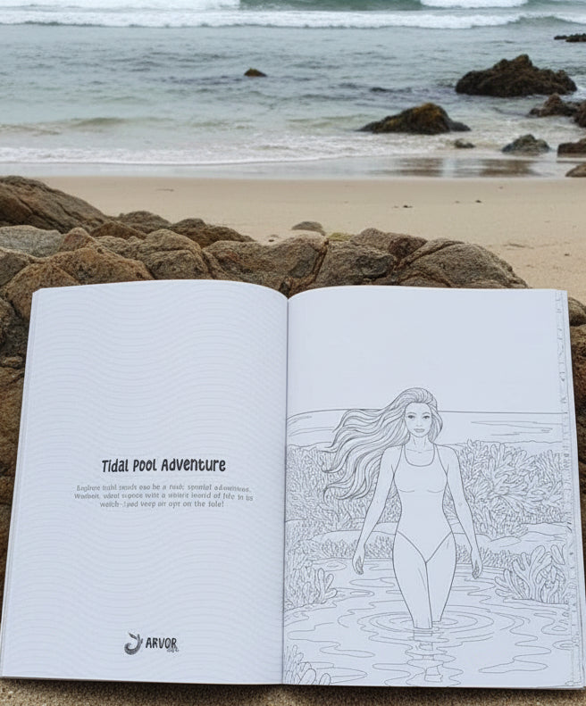The Wild Swimmer's Colouring Book Arvor Life