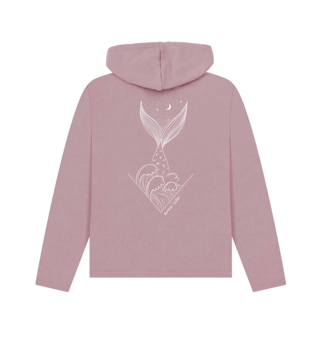 Mauve Printed Hoody
