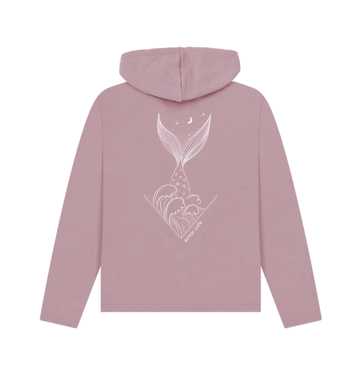 Mauve Printed Hoody