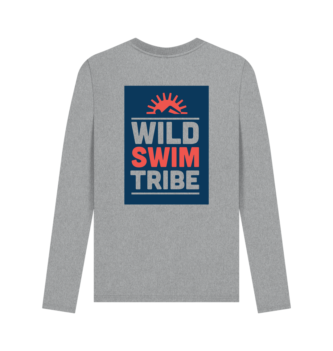 Athletic Grey Printed Long Sleeve T Shirt