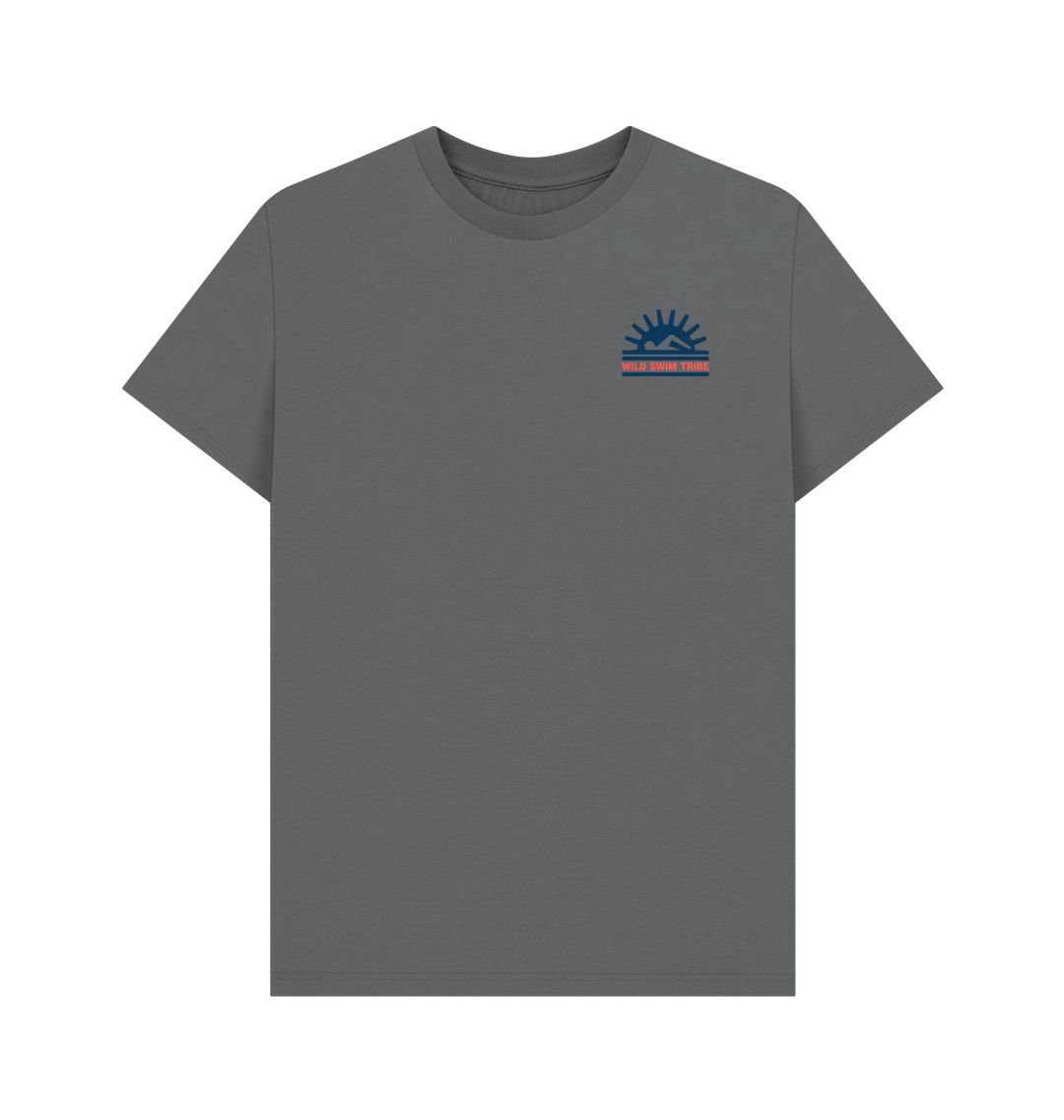 Slate Grey Printed T-shirt Front