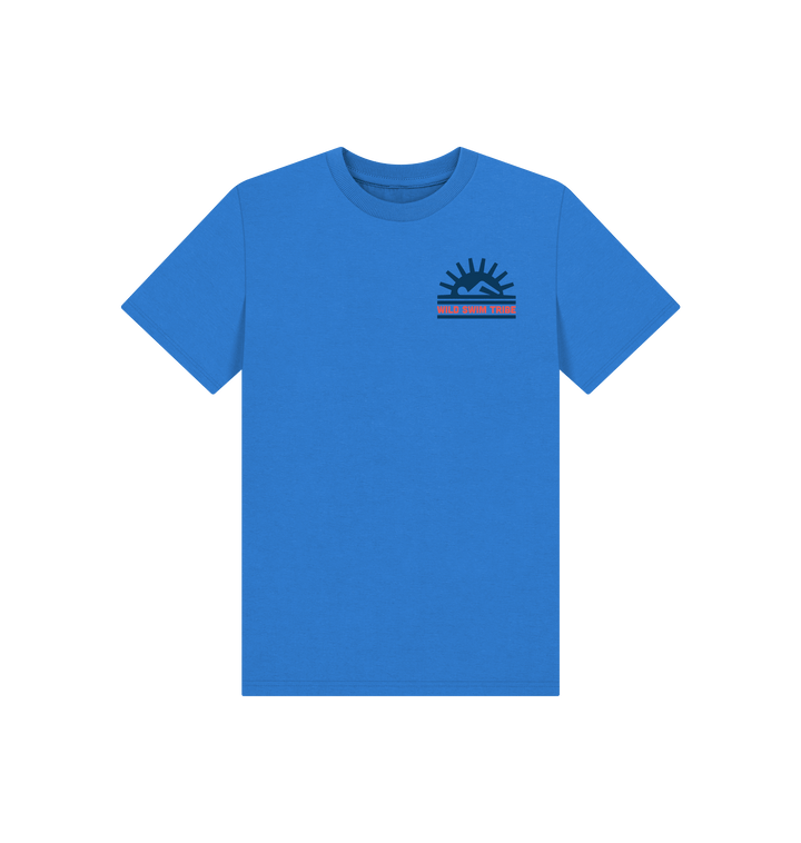 Bright Blue Printed Kids T-Shirt