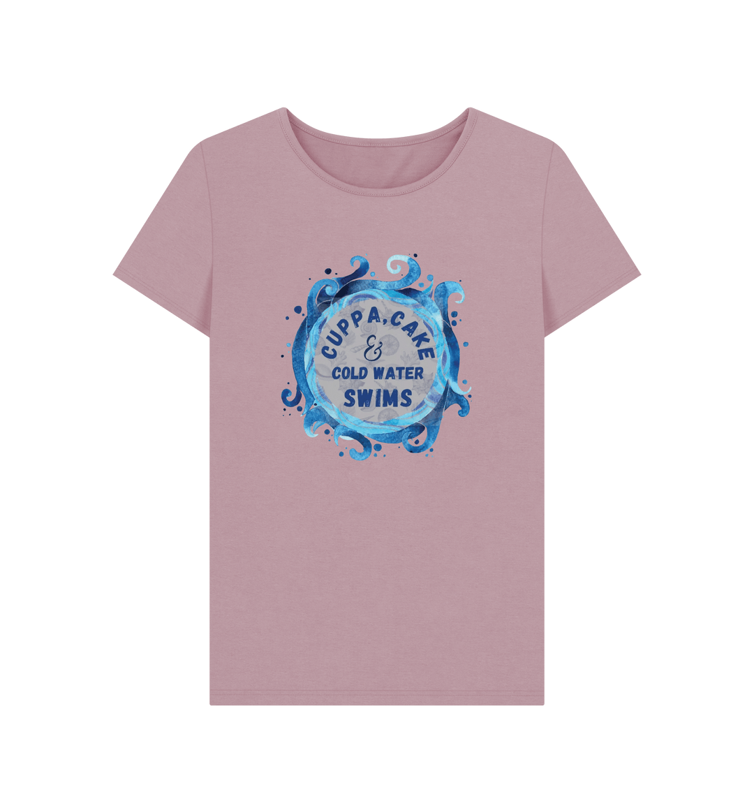 Mauve Printed T-shirt Front