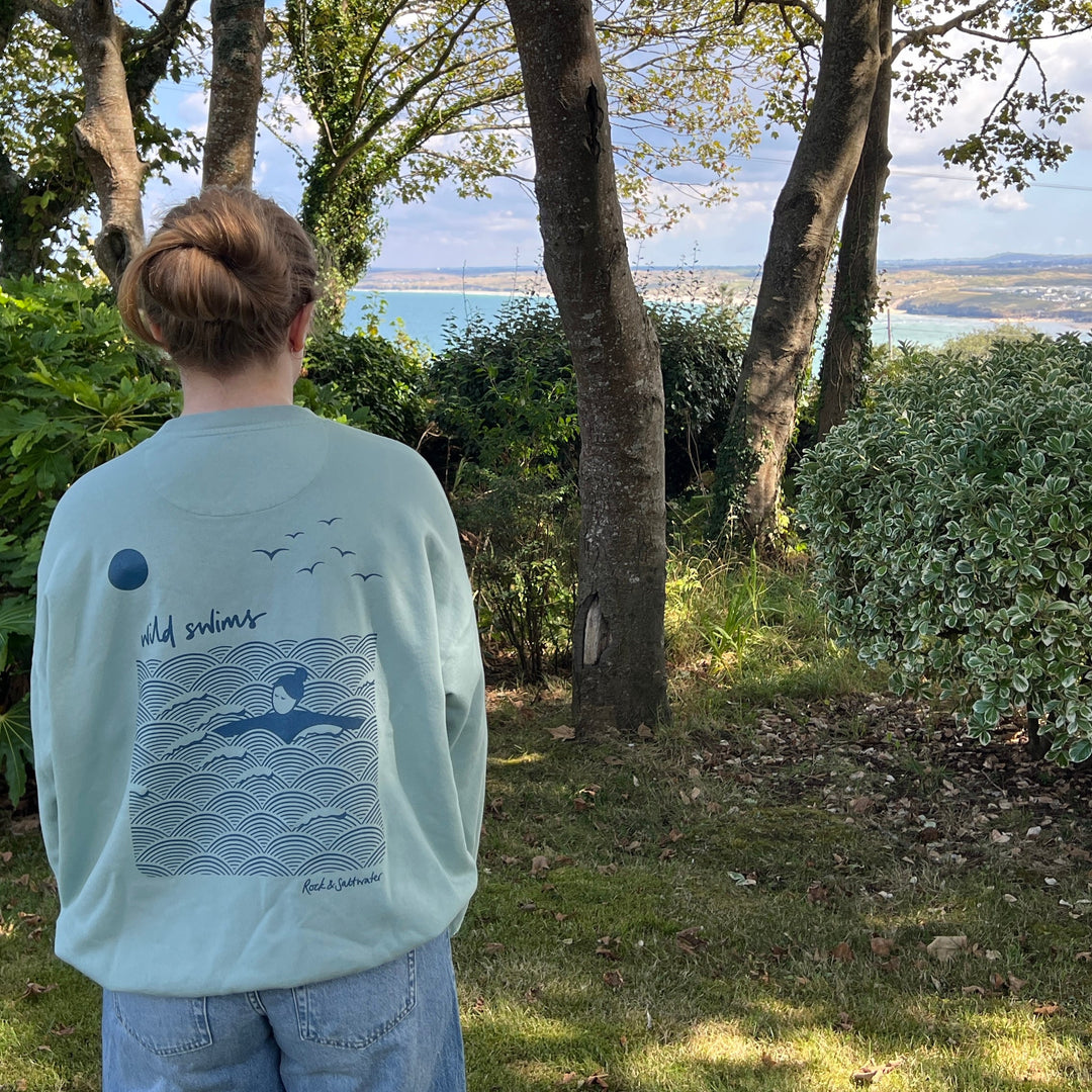 Organic cotton wild swimming sweatshirt