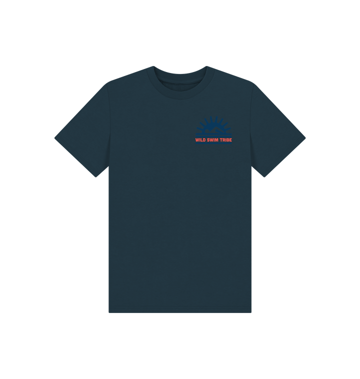 Denim Blue Printed Kids T-Shirt