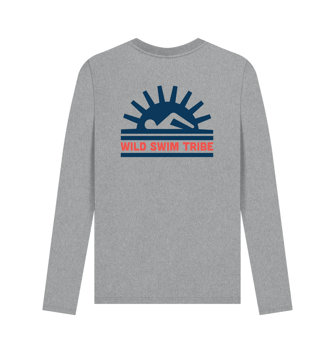 Athletic Grey Printed Long Sleeve T Shirt