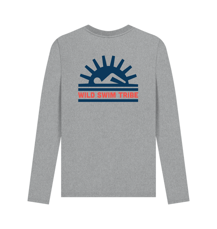 Athletic Grey Printed Long Sleeve T Shirt