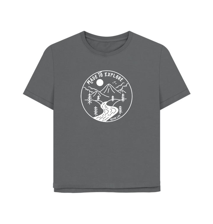 Slate Grey Printed T-shirt