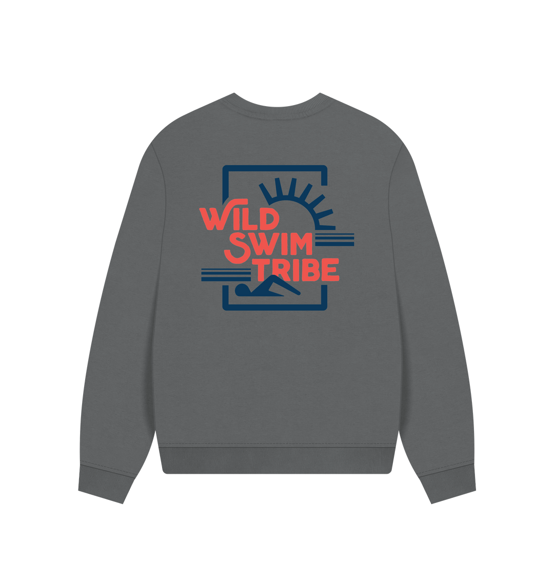 Slate Grey Printed Sweater