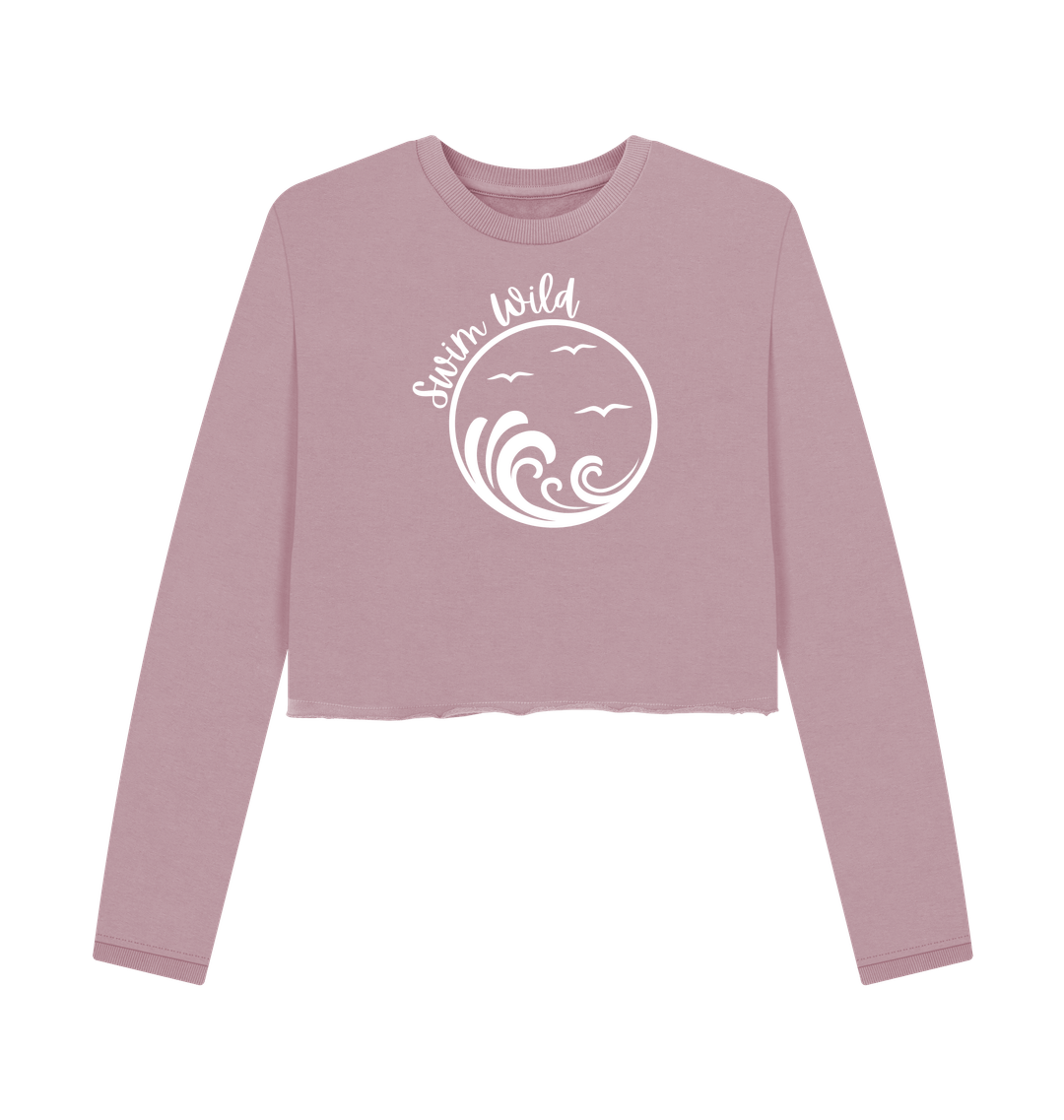 Mauve Printed Boxy Jumpers