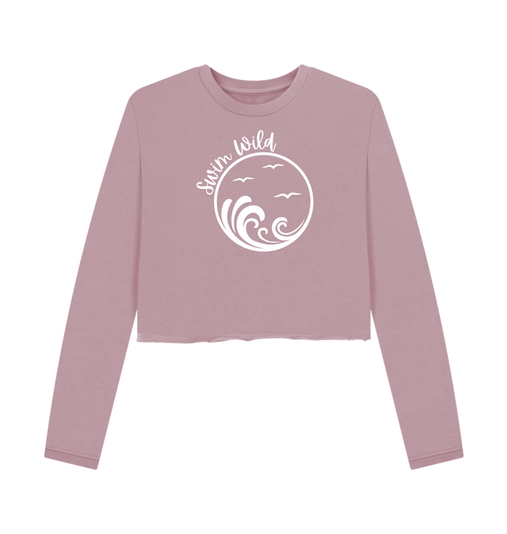 Mauve Printed Boxy Jumpers