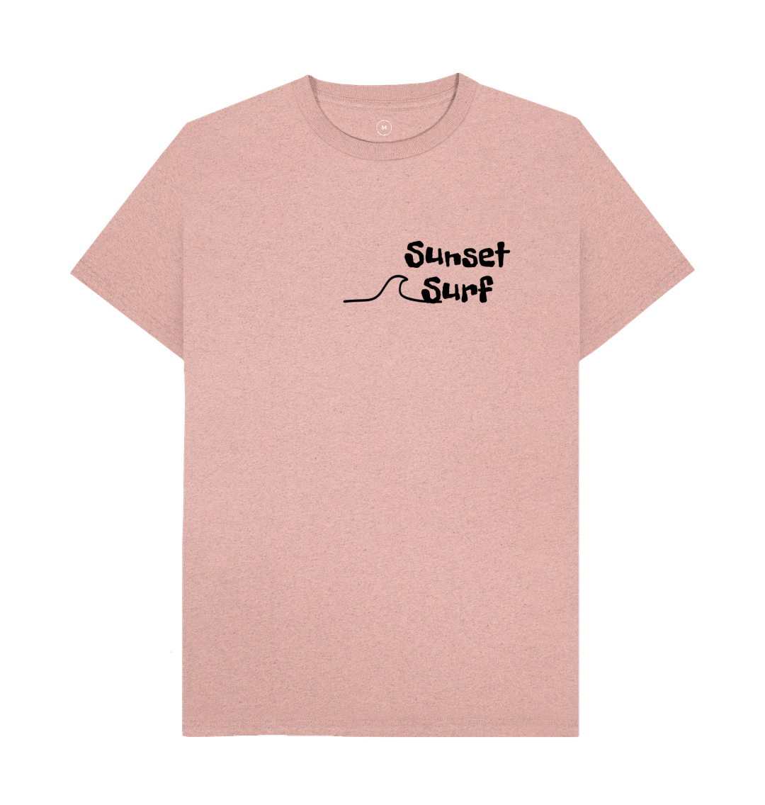 Sunset Pink 'SUNSET SURF' Recycled Tee