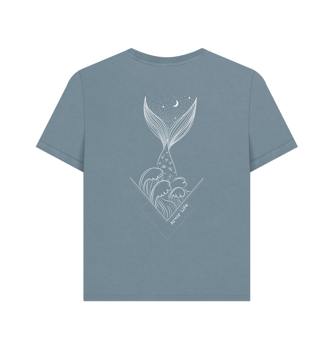 Stone Blue Printed T-shirt