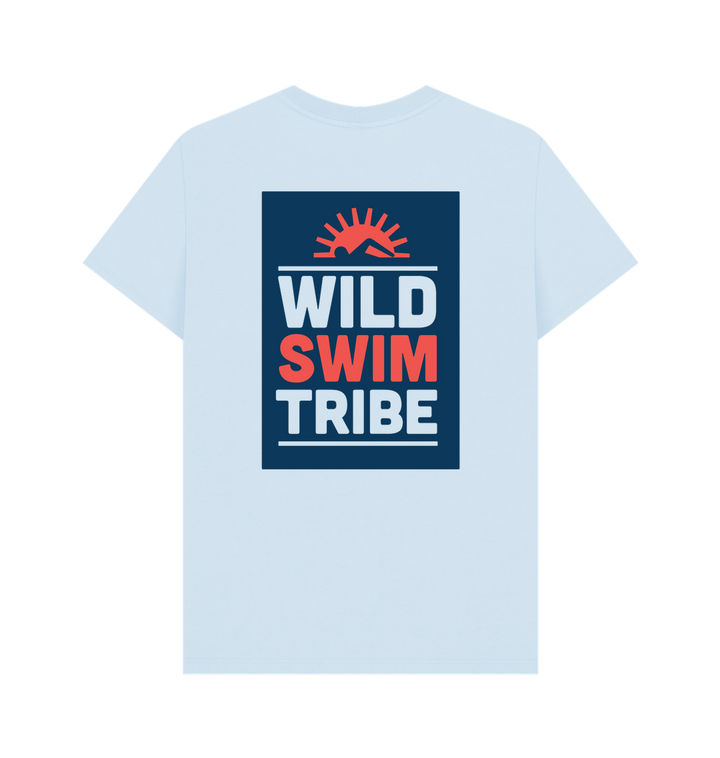 Sky Blue Printed T-shirt Back