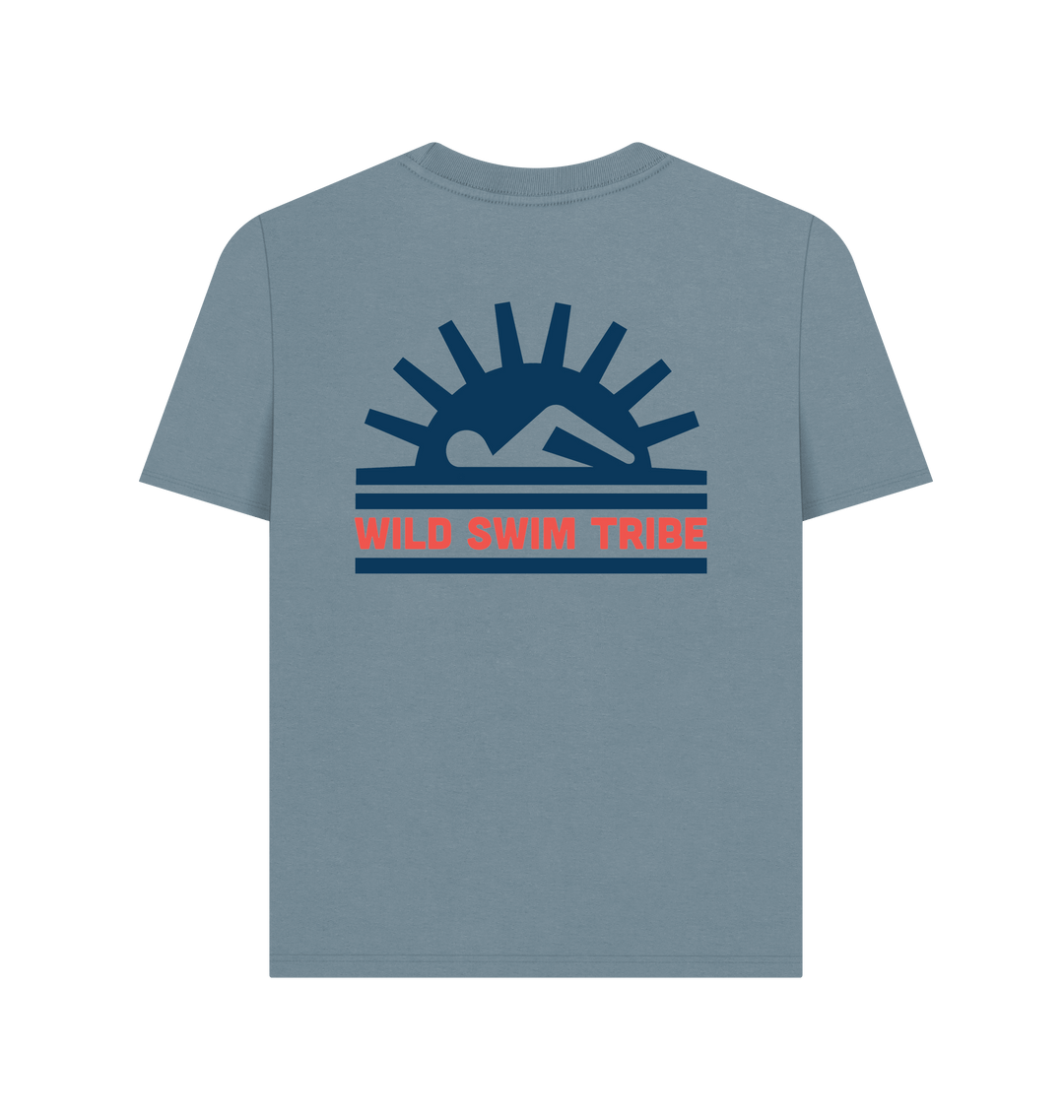 Stone Blue Printed T-shirt