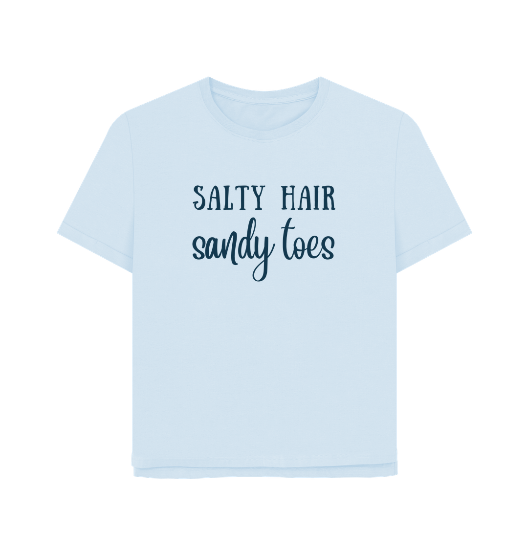 Sky Blue Printed T-shirt