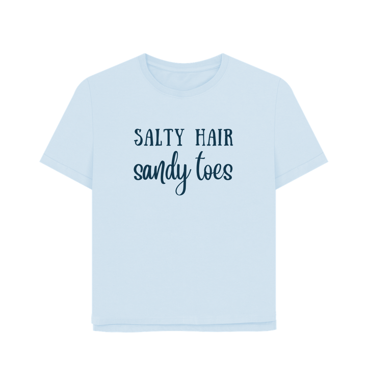 Sky Blue Printed T-shirt