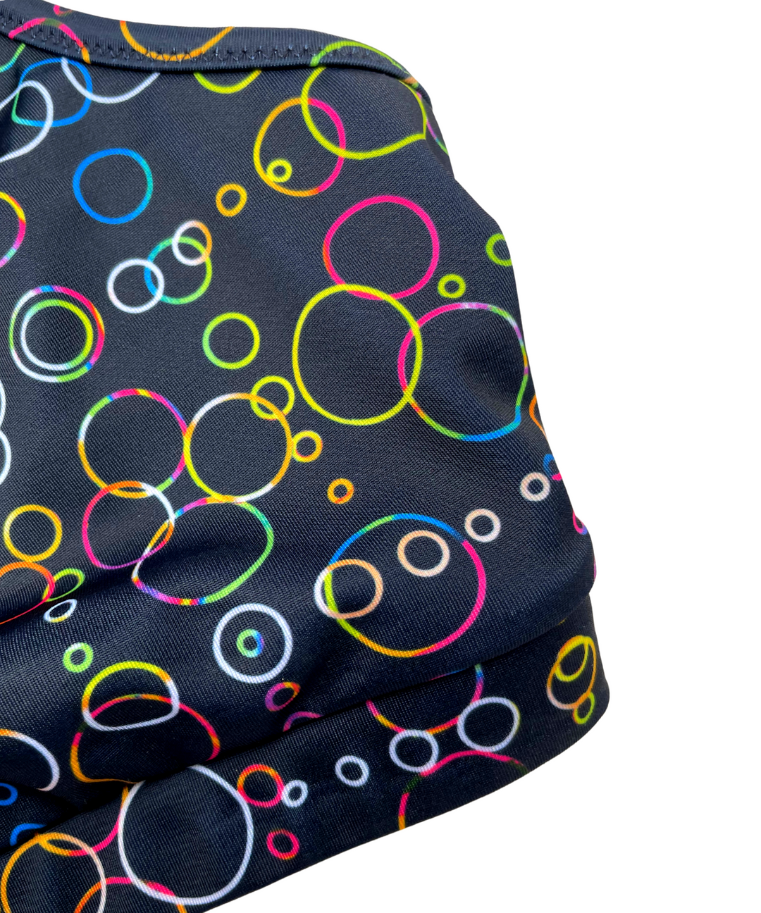 SELKIE TOKYO BIKINI TOP IN MIDNIGHT BLUE BUBBLE PRINT