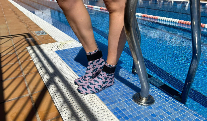 Neoprene wild swimming socks: Humpback