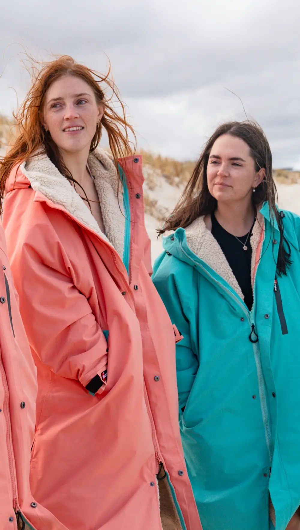 Women's Long Sleeve Pro Change Robe EVO - Icebergs Aqua