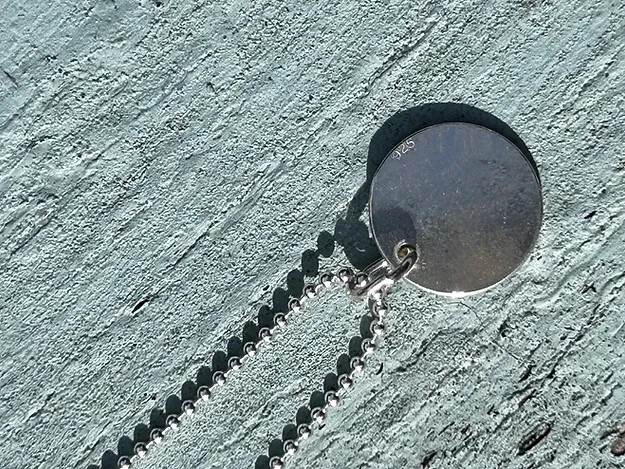 Birds Over The Sea Silver Necklace