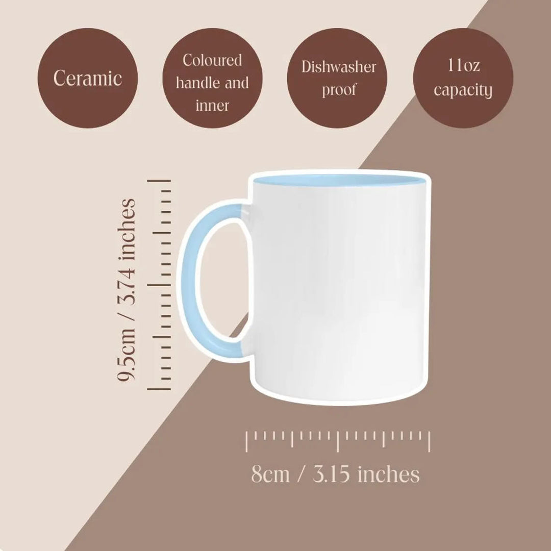 Cold Water Swimming Mug – Cold Water Fierce Heart - Brunette Hair Design
