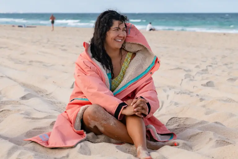 Women's Long Sleeve Pro Change Robe EVO - Coogee Sunrise