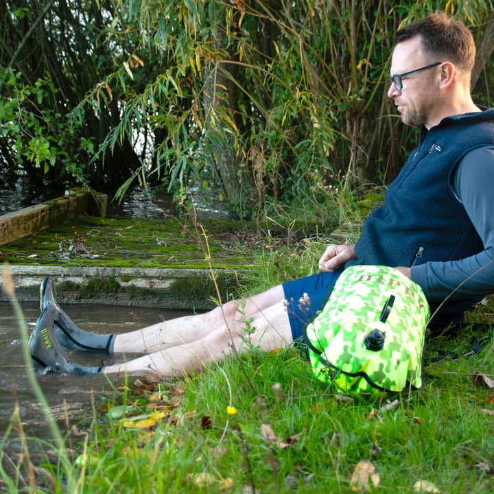 Neoprene 3MM Swim Socks - Grey/Green