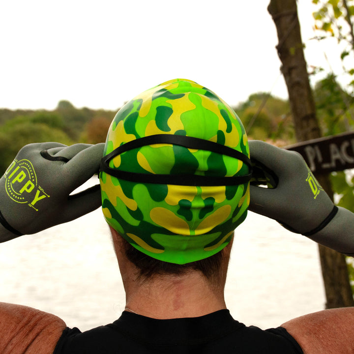 Neoprene 3MM Swim Gloves - Grey/Green