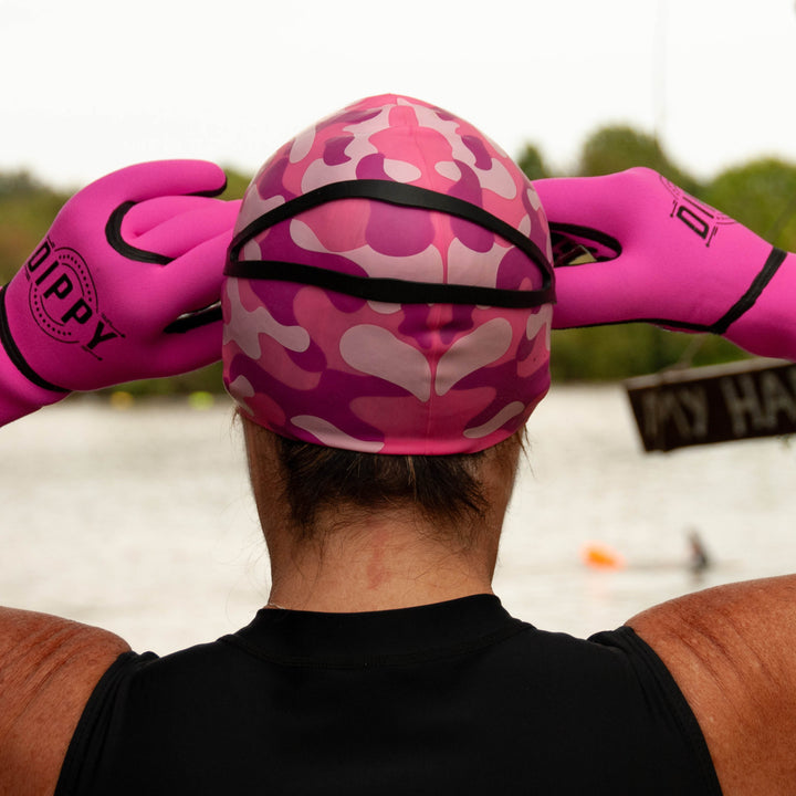 Neoprene 3MM Swim Gloves - Pink - Small and Large available