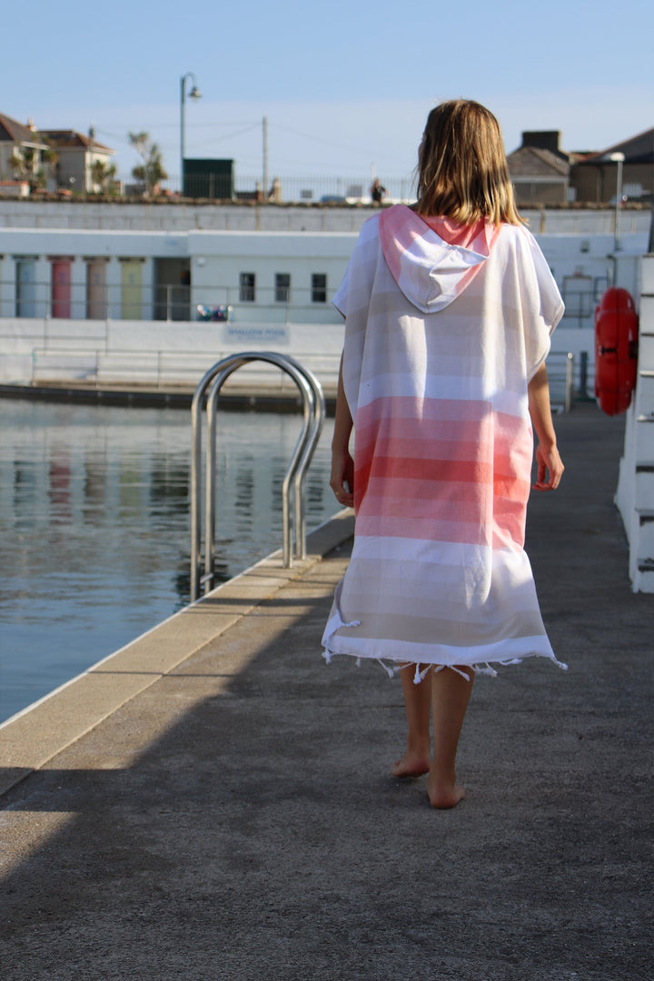 Drift Changing Robe - Sand/Coral
