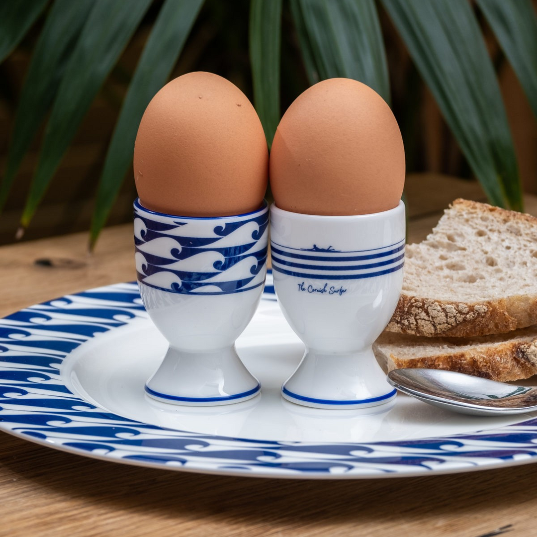 Striped Egg Cups - Set of Two