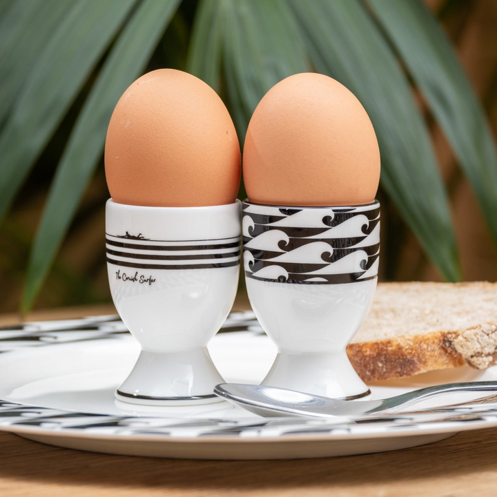 Striped Egg Cups - Set of Two