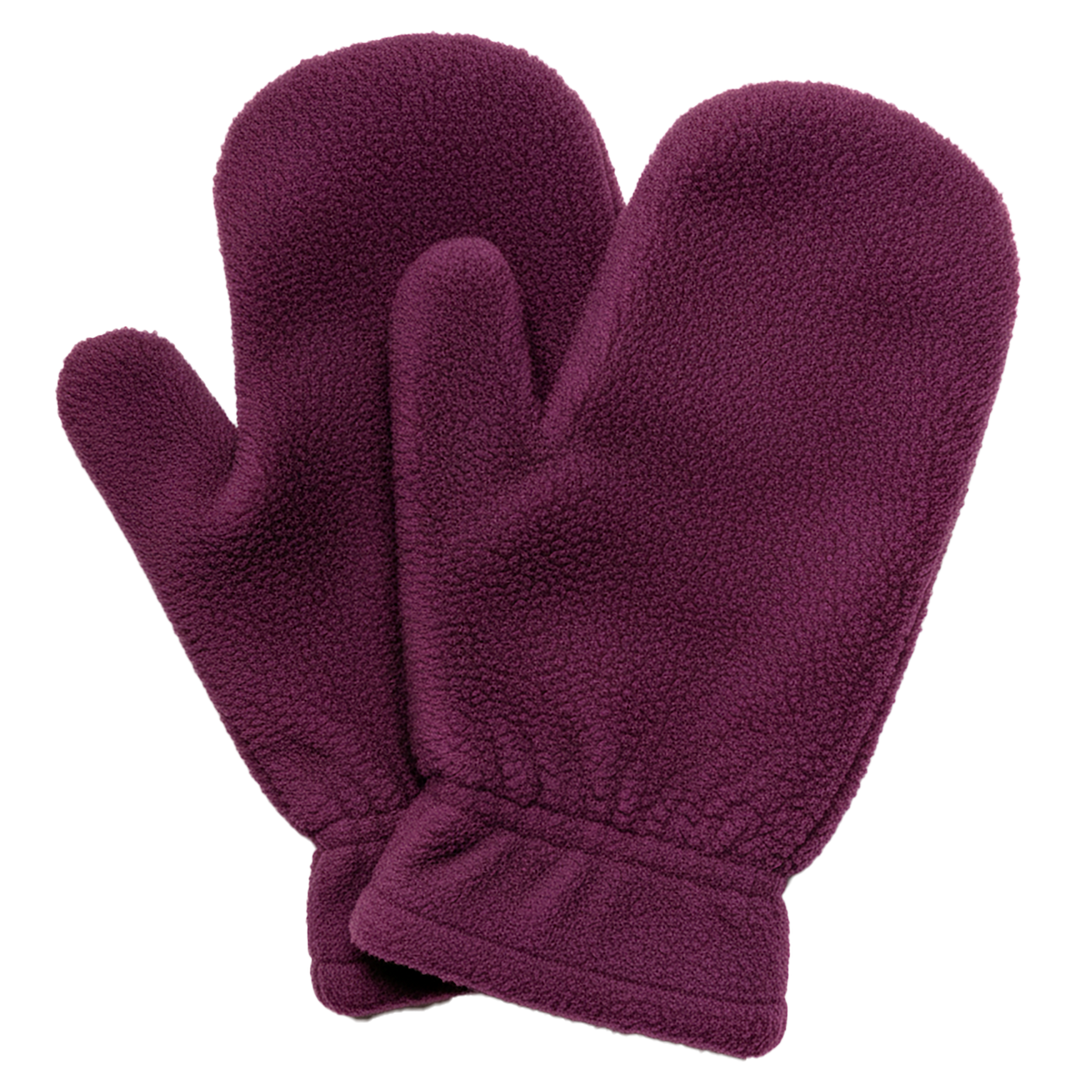Fleece Mittens - Plum