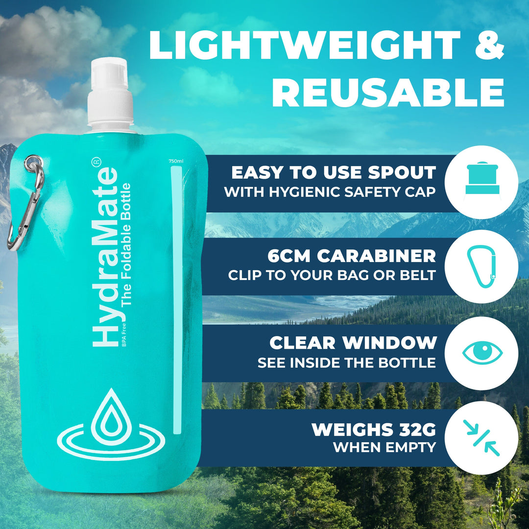 Collapsible water bottle travel