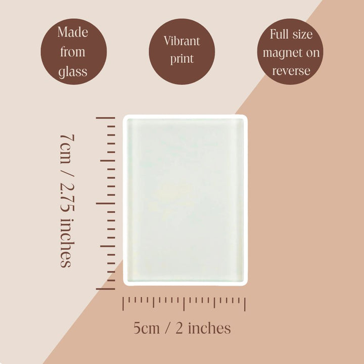 Saltwater Soul Glass Magnet – Female Ocean Swimmer