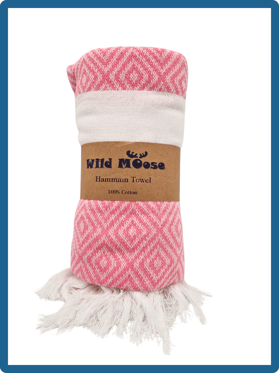 Wild Moose hammam towel in pink