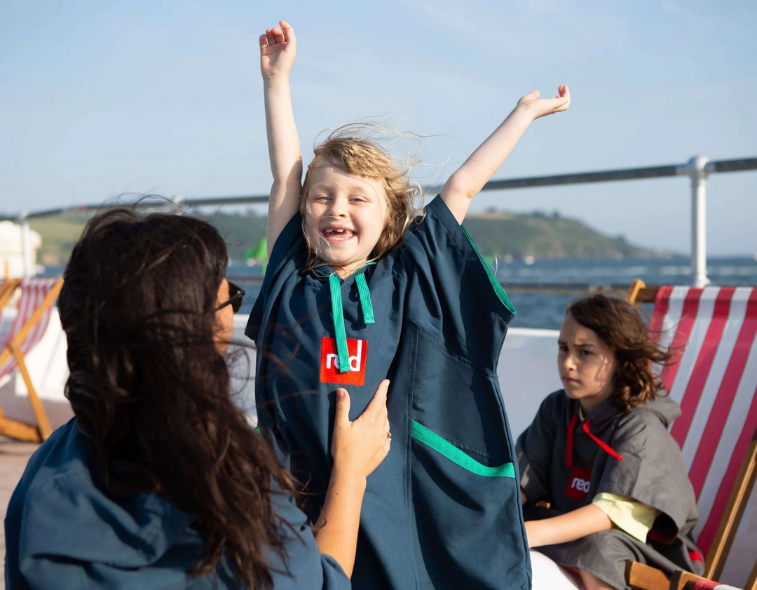 Kids Quick Dry Microfibre Changing Robe - Navy