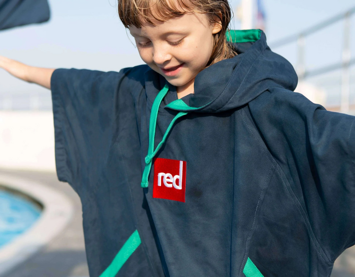 Kids Quick Dry Microfibre Changing Robe - Navy