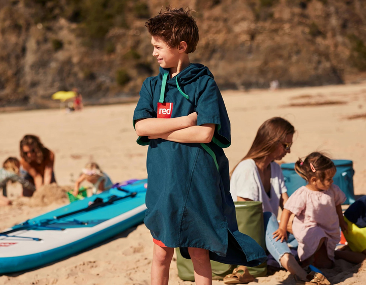 Kids Quick Dry Microfibre Changing Robe - Navy