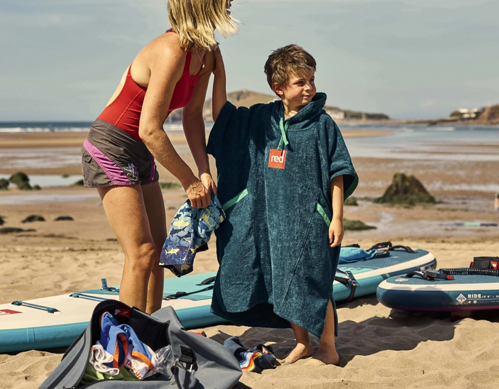 Kids Towelling Change Robe - Navy
