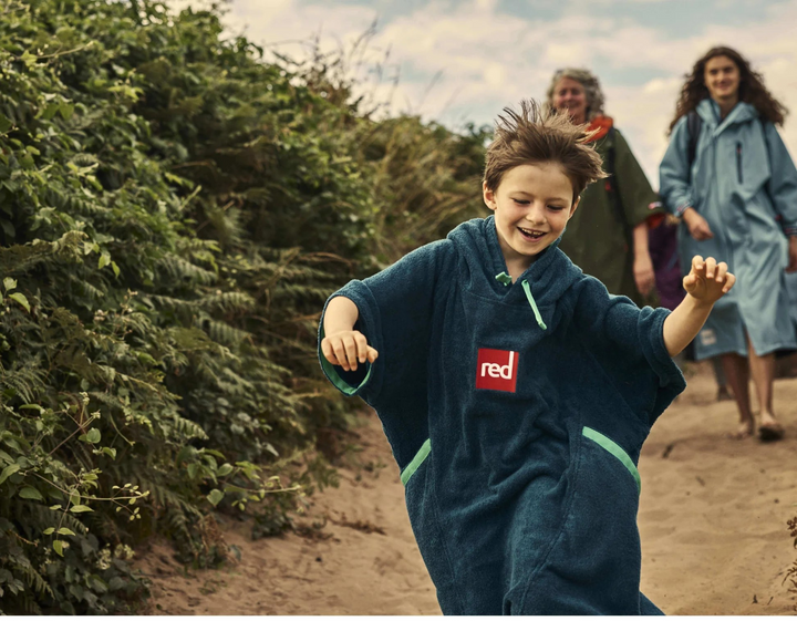 Kids Towelling Change Robe - Navy