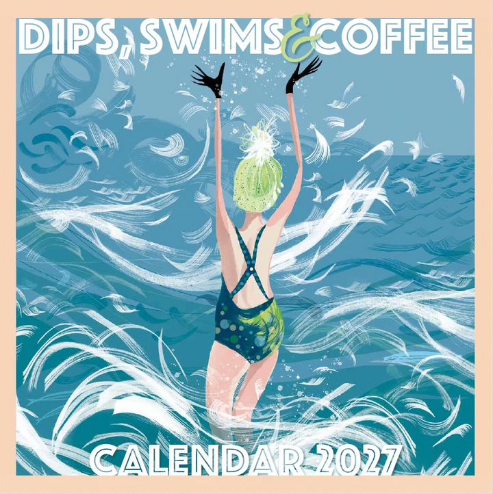 Dips, Swims &amp; Coffee 2027 Wall Calendar