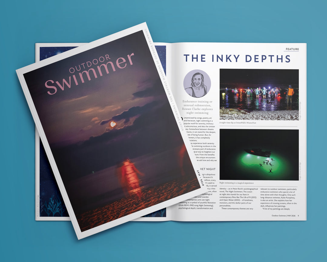 Outdoor Swimmer Magazine May 2026 issue | Night Swimming | Issue No. 106
